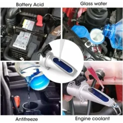 Réfractomètre Antigel 4 En 1 Pour Vérifier Le Point De Congélation Des Systèmes Antigel Automobile, Testeur De Gel Réfractomètre Pour Acide De Batterie, éthylène Propylène Glycol -Promos Brico Forte Boutique 64873435 3