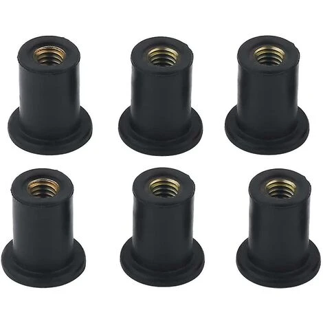 Paquet De 30 écrous De Pare-brise En Caoutchouc Noir M5 Pour Moto-BDD 1 Paquet De 30 écrous De Pare-brise En Caoutchouc Noir M5 Pour Moto-BDD