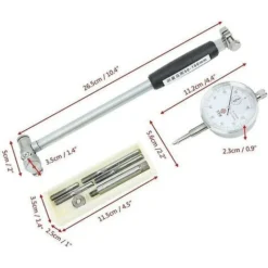 Vérificateur D'Alésage,Jauge D'Alésage 50-160MM Indicateur De Diamètre Outils De Cylindre Pour Mesurer Les Dimensions Internes Des Pièces，1 Ensemble -Promos Brico Forte Boutique 65392605 3