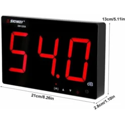 Sonomètre Enregistreur Avec Seuils D'Alarme Fixés Décibelmètre Numérique LCD Portable 30130 DB Décibel Compteur Pour Mesurer Les Bruits -Promos Brico Forte Boutique 65443958 4