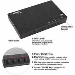 Sonomètre Enregistreur Avec Seuils D'Alarme Fixés Décibelmètre Numérique LCD Portable 30130 DB Décibel Compteur Pour Mesurer Les Bruits -Promos Brico Forte Boutique 65443958 5