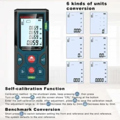 Télémètre Laser Numérique, LM50 50 M Lasermètre Numérique, Théorème De Longueur/surface/volume/théorème De Pythagore Avec Rétroéclairage LCD, IP54(50m) 7 Télémètre Laser Numérique, LM50 50 M Lasermètre Numérique, Théorème De Longueur/surface/volume/théorème De Pythagore Avec Rétroéclairage LCD, IP54(50m) -Promos Brico Forte Boutique 65505330 3