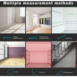 Télémètre Laser Numérique, LM50 50 M Lasermètre Numérique, Théorème De Longueur/surface/volume/théorème De Pythagore Avec Rétroéclairage LCD, IP54(50m) 9 Télémètre Laser Numérique, LM50 50 M Lasermètre Numérique, Théorème De Longueur/surface/volume/théorème De Pythagore Avec Rétroéclairage LCD, IP54(50m) -Promos Brico Forte Boutique 65505330 5