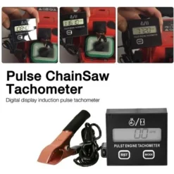 Tachymètre Inductif, Tachymètre Numérique 2 Temps, Compte-Tours Numérique Inductif Pour Tronçonneuses, Tondeuses à Gazon Et Motos, Batterie Remplaçable -Promos Brico Forte Boutique 65775575 2