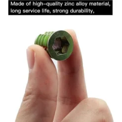230 Pièces Alliage De Zinc Insert Fileté Hexagonale Écrous Inserts Fileté Insert Écrous Filetage Extérieur M4 M5 M6 M8 Pour Kit D'outils D'écrou Pour Meubles En Bois -Promos Brico Forte Boutique 65875811 4
