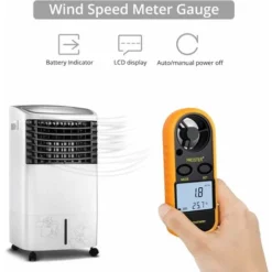 Anémomètre Numérique LCD Compteur De Vitesse Du Vent Compteur De Vitesse De Débit D'air Thermomètre Rétroéclairé -Promos Brico Forte Boutique 67204667 4