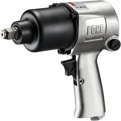 FORE Clé à Chocs Pneumatique 680nm 1/2" 7500r.p.m Poignee Antidérapante Argent 2 FORE Clé à Chocs Pneumatique 680nm 1/2" 7500r.p.m Poignee Antidérapante Argent – Image 2