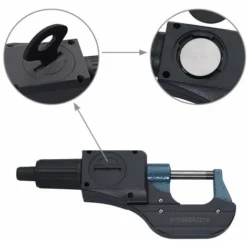0-25mm LCD Micromètre Electronique Numérique Micromètre Digital Palmer D'Extérieur Standard Métrique/Pouce 0.001 Mm Résolution 0.002 MmPrécision Arrêt Automatique ABS + Acier Inoxydable -Promos Brico Forte Boutique 68899390 3