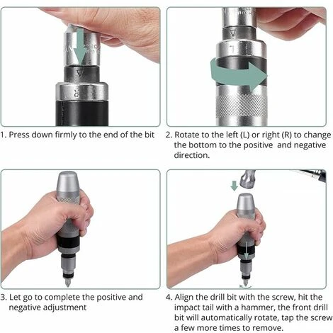 Tournevis à Frapper 13 Pièces 1/2 Impact Driver Set D'embouts Pour Coupes Hexagonales En Croix Pour Usages Lourds 2 Tournevis à Frapper 13 Pièces 1/2 Impact Driver Set D'embouts Pour Coupes Hexagonales En Croix Pour Usages Lourds – Image 2