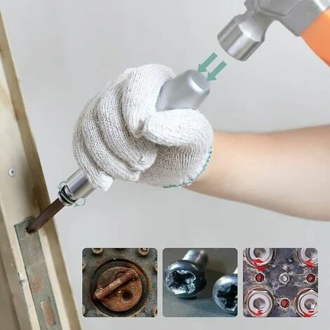 Tournevis à Frapper 13 Pièces 1/2 Impact Driver Set D'embouts Pour Coupes Hexagonales En Croix Pour Usages Lourds 5 Tournevis à Frapper 13 Pièces 1/2 Impact Driver Set D'embouts Pour Coupes Hexagonales En Croix Pour Usages Lourds – Image 5