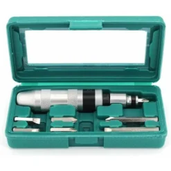 8 Pcs Tournevis à Frapper Et Embouts Tournevis à Percussion Manuel Réversible Avec Correcteur De Vis D’Impact