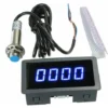 Compteur De Vitesse Tachymètre Numérique Bleu 4 LED + Capteur De Commutateur De Proximité Hall