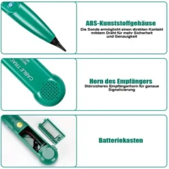 Hengda Testeur De Câbles Testeur De Câbles De Raccordement LAN - Câble Détecteur De Câbles Ethernet Chercheur De Câbles -Promos Brico Forte Boutique 69130518 5