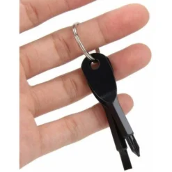 Déstockage 2 Pièces Poche Tournevis Porte Clef Portable Outil De Tournevis Extérieur Inoxydable Porte-clés De Tournevis Mini Outil De Survie Porte Clés Outil, Phillips Et Plat, Noir Et Argent 9 Déstockage 2 Pièces Poche Tournevis Porte Clef Portable Outil De Tournevis Extérieur Inoxydable Porte-clés De Tournevis Mini Outil De Survie Porte Clés Outil, Phillips Et Plat, Noir Et Argent -Promos Brico Forte Boutique 69250618 5