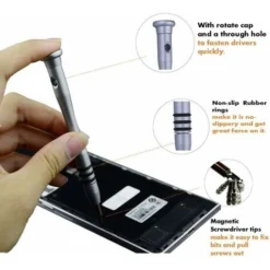 Déstockage Kit Tournevis De Précision Magnétique 60 En 1, Tournevis Outils De Réparation Pour Portable, Ordinateur, Lunettes,Laptop,Appareil -Promos Brico Forte Boutique 69250676 5