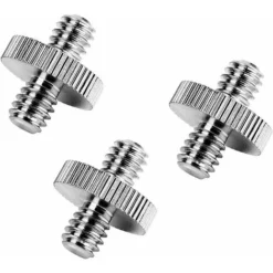 Déstockage 1/ 4 Inch Male To 1/ 4 Inch Male Threaded Screw Adapter For Camera / Tripod / Monopod / Ballhead / Light Stand (3 Pieces)