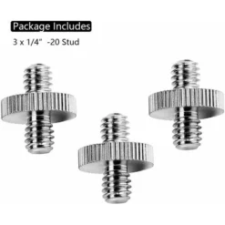Déstockage 1/ 4 Inch Male To 1/ 4 Inch Male Threaded Screw Adapter For Camera / Tripod / Monopod / Ballhead / Light Stand (3 Pieces) -Promos Brico Forte Boutique 69250825 3