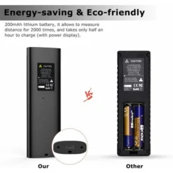 Déstockage Mini Télémètre Laser 40M, Télémètre Laser Portable Rechargeable Par USB, M/In/Ft Télémètre Laser Numérique, Noir -Promos Brico Forte Boutique 69251020 4