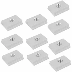 Déstockage Ecrou à Glissière Coulissant M8 T-Piste écrou à Rainure En Alliage D'Aluminium Pour Outil De Menuiserie Fixation à Fente Pour Vis 10 Pièces