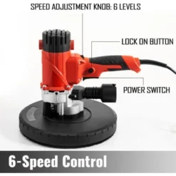 VEVOR Ponceuse Orbitale Filaire, Ponceuse Excentrique Filaire, Ponceuse Vibrante, 1200W -Promos Brico Forte Boutique 69343114 3