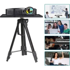 Trépied Pour Projecteur En Aluminium Pied Support Videoprojecteur Hauteur Réglable De 44-115cm Avec Plateau Et Sac De Transportpour Studio Scène Réunion -Promos Brico Forte Boutique 69534134 5