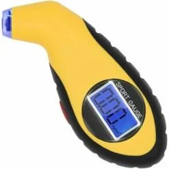 Indicateur De Pression électronique Numérique Des Pneus, Des Pneus De Voiture Jauge De Pression，Jaune