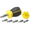 STANLEY 0-66-357 Cliquet Extra Court Multi-embouts + 6 Embouts
