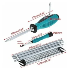 Kits De Tournevis, 10pcs/set Multifonction CR-V Magnétique Fendue Star Tournevis Set Double Tête De Tournevis Démontage Set Home Appliances Réparation Main Outil -Promos Brico Forte Boutique 70550187 3