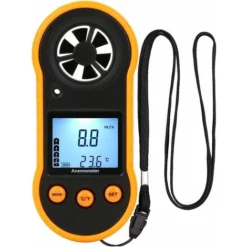 Anémomètre Numérique, Compteur De Vitesse Du Vent, Compteur De Vitesse Du Débit D'air Pour Mesurer La Vitesse/température Du Vent, Pour Le Tir, Le CVC, Le Vol De Drone, Le Surf, La Pêche