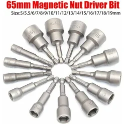 TRIO Douille Tournevis à écrou Magnétique Pour Perceuse, Tourne-écrous Et Adaptateur De Douille à Choc 8 Mm（10 Morceaux） -Promos Brico Forte Boutique 71049079 5