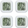 4 Pièces Mini LCD Thermomètre Hygromètre Interieur Termometre Maison Convient Pour Les Chambres D'enfants,Les Chambres De Personnes âgées Etc,KoleZy