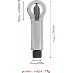 Remover Splitter Rouillé Ensemble Répartiteur D'Écrou Dissolvant De Séparateur D'Écrous Noix Rouillées Utilisé Pour Séparer Les Séparateurs Défectueux, Endommagés Et Corrodés12-16mm,Yeurié -Promos Brico Forte Boutique 71491634 3