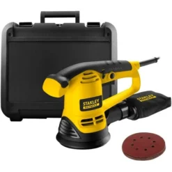 Ponçeuse Excentrique 480W - 125mm - 10 Abrasifs Maille STANLEY FATMAX - FMEW440KA10-QS