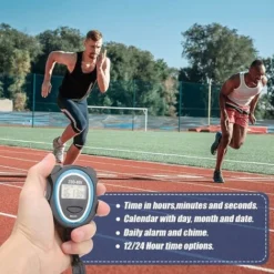 Lot De 3 Chronomètres De Sport, Chronomètre, Chronographe, étanche, Mode 12/24 Heures, Pour Entraîneurs, Arbitres, Gym, Natation, Course à Pied (piles Incluses) -Promos Brico Forte Boutique 72334460 3