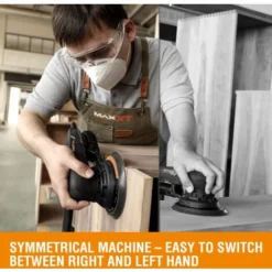 Polisseur De Voiture Ponceuse Orbitale Excentrique 150mm 350W Aléatoire Sans Balais MAXXT 3 A 2.5mm Multifonction à Vitesse Variable Avec 10 Feuilles De Papier Abrasif Pour Le Travail Du Bois, Le Pon -Promos Brico Forte Boutique 73041604 5