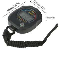 LTS FAFA Chronographe Chronomètre Métal Chronomètre Sport Étanche Lumineux Chronomètre Heures Minutes Mois Affichage Compte à Rebours -Promos Brico Forte Boutique 73913810 5