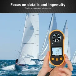 SEENLIN Compteur De Vitesse Du Vent Numérique, RZ818 Anémomètre Portatif Compteur De Vitesse Du Vent Thermomètre Détecteur De Vent Jauge De Débit D'air Pour Mesurer La Vitesse De Température -Promos Brico Forte Boutique 75458636 5