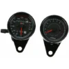 SEENLIN Compteur De Moto 12 V Avec Voyant De Retroeclairage Led, Double Compteur Kilometrique + Tachymetre