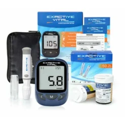 YIDOMDE Kit De Test De Glycémie, Moniteur De Glycémie Du Diabète Testeur De Testeur De Glucomètre Avec 50 Bandes De Test -Promos Brico Forte Boutique 75723506 5