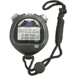 Chronomètre, Compte à Rebours Amble Et Chronomètre Record 20 Mémoires Lap Split Time Avec Compteur De Pointage Et Horloge Calendrier Avec Alarme Pour Entraîneurs Sportifs Et Arbitres