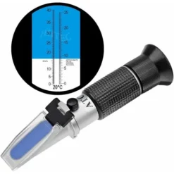 Réfractomètre Vigneron Teneur Potentielle En Alcool: 0-25% Sucre : 0-40% Avec ATC Pour Le Vin Brassage Brix Pour Mesurer La Teneur En Sucre Afin De Produire Un Meilleur Vin.