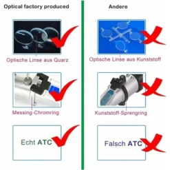 Réfractomètre Vigneron Teneur Potentielle En Alcool: 0-25% Sucre : 0-40% Avec ATC Pour Le Vin Brassage Brix Pour Mesurer La Teneur En Sucre Afin De Produire Un Meilleur Vin. -Promos Brico Forte Boutique 76486828 5