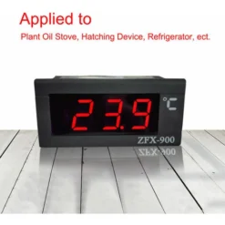 Thermomètre ZFX-900 Indicateur De Température Intégré Panneau D'affichage De Température Numérique Intelligent Pour Réfrigérateur Congélateur Armoire Froide, Noir -Promos Brico Forte Boutique 77337496 3