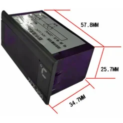 Thermomètre ZFX-900 Indicateur De Température Intégré Panneau D'affichage De Température Numérique Intelligent Pour Réfrigérateur Congélateur Armoire Froide, Noir -Promos Brico Forte Boutique 77337496 5