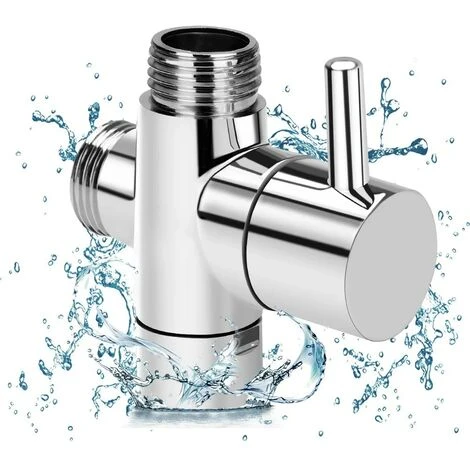 Interrupteur à Trois Voies Robinet 1/2 Valve Adaptateur Salle De Bain Douche Robinet Inverseur Douche Valve Inverseur Douche Buse Convertisseur 1 Interrupteur à Trois Voies Robinet 1/2 Valve Adaptateur Salle De Bain Douche Robinet Inverseur Douche Valve Inverseur Douche Buse Convertisseur