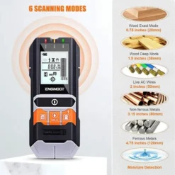 Détecteur Numérique De Construction 5 En 1, Scanner Mural ENGiNDOT, Détecteur De Métaux Pour Bois, Métal Et Lignes électriques, Détecteur De Montants à 6 Modes, Localisateur, Avec LCD - DMS05 -Promos Brico Forte Boutique 77755823 3
