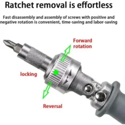 Tournevis à Cliquet Set S2 Double Tête Tête De Lot Pliable Plum UY Triangle Hexagonal Entretien Ménager Tournevis Profilé -Promos Brico Forte Boutique 78043786 3