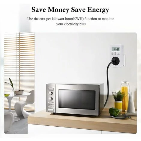 Compteur De Consommation électrique, Compteur électrique Pour La Prise, Compteur De Coût énergétique, Compteur De Coût électrique, Compteur électrique, Prise Avec Affichage Numérique, écran LCD, Puiss 5 Compteur De Consommation électrique, Compteur électrique Pour La Prise, Compteur De Coût énergétique, Compteur De Coût électrique, Compteur électrique, Prise Avec Affichage Numérique, écran LCD, Puiss – Image 5