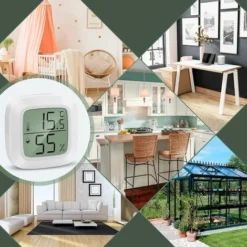 Thermomètre Intérieur,Termometre Maison 3 Pièces Mini LCD Thermomètre Hygromètre Interieur De Portable -20 ℃ - 60 ℃, 10% - 99% RH Convient Pour Les Chambres D'enfants,Les Chambres De Personnes âgées E -Promos Brico Forte Boutique 78386278 5