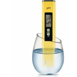 PH-mètre, PH-mètre Numérique Haute Précision De Qualité De L'eau Avec ATC, Plage De Mesure 0-14 Testeur De PH Pour Eau Potable Domestique, Hydroponique, Eau D'aquarium, Piscine, Yellow-p